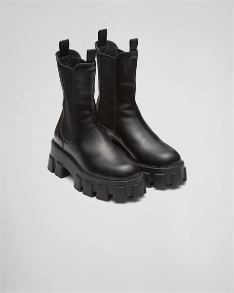 prada shoes italian boots|Prada genuine leather boots.